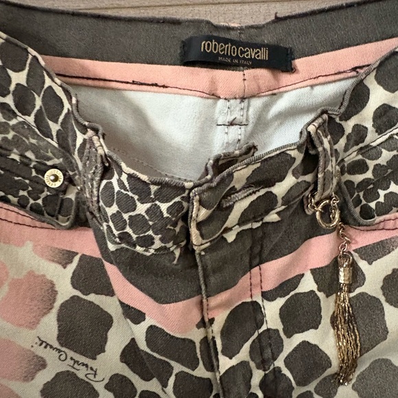 Stylish Pink and Black Women's Jeans - Picture 4 of 8